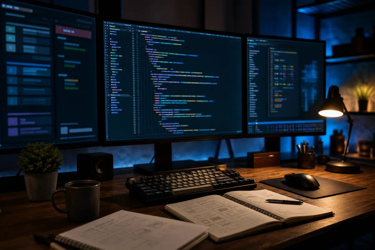 Éditeur de code affichant une feuille de styles CSS structurée